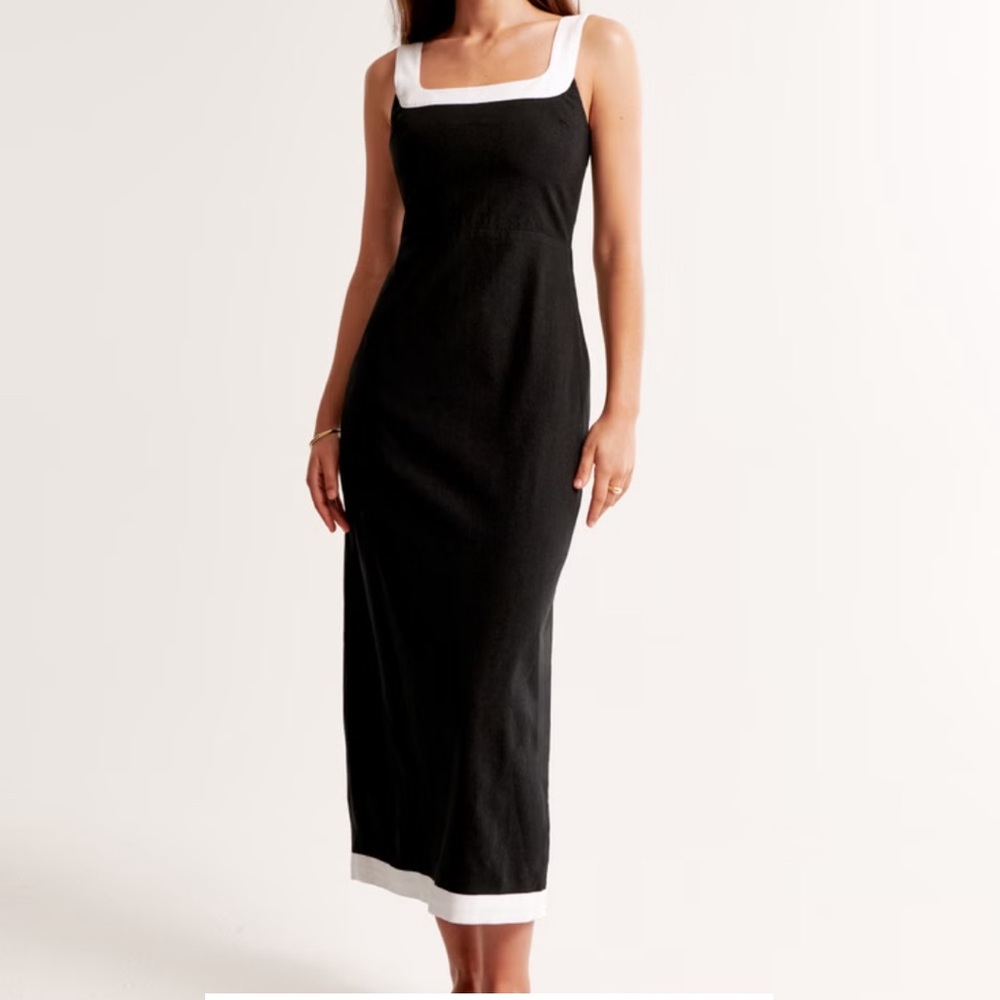 Abercrombie & Fitch Linen Midi Dress